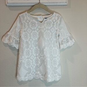 Janie & Jack Eyelet dress white size 2T